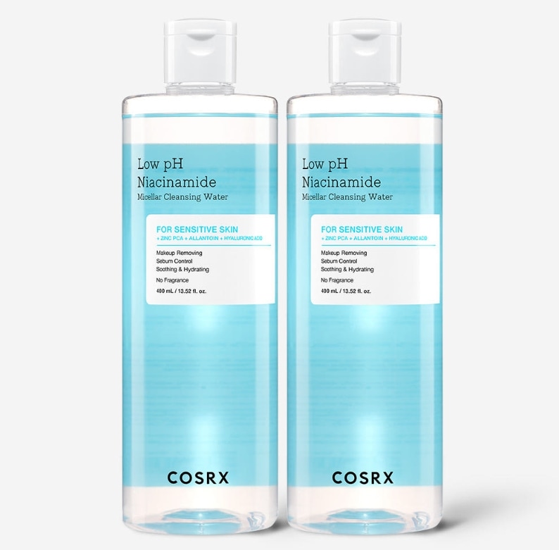 [大容量/ 泡容器贈呈] 弱酸性敏感肌 水分洗顔 クレンジングウォーター 400ml +400ml