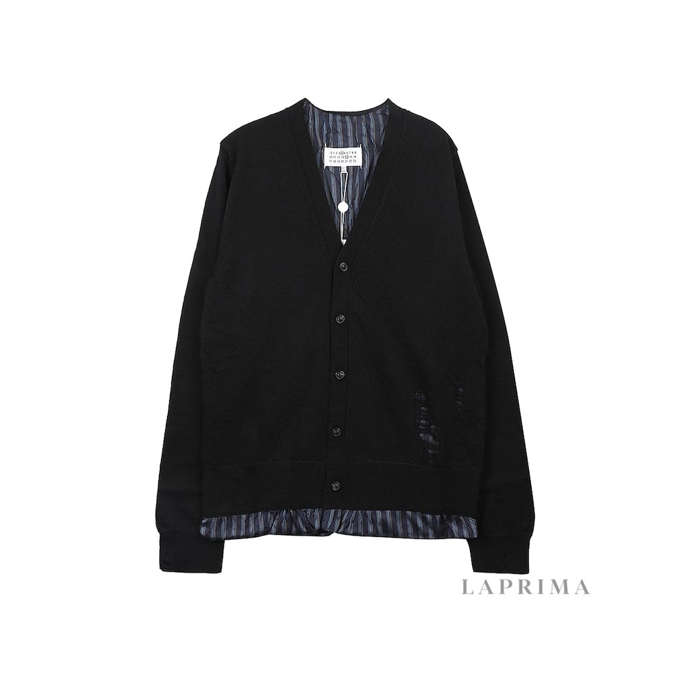 メゾンマルジェラララプリマメゾンマルジェラメンズ Vネックカーディガン SI1HA0006-S17797-855 QC9SI1HA0006-S17797-855