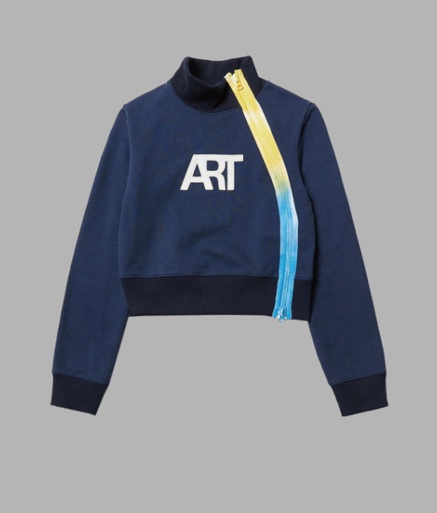 【THE MUSEUM VISITOR】 SPRAYED ZIPPER ART SWEATSHIRTS