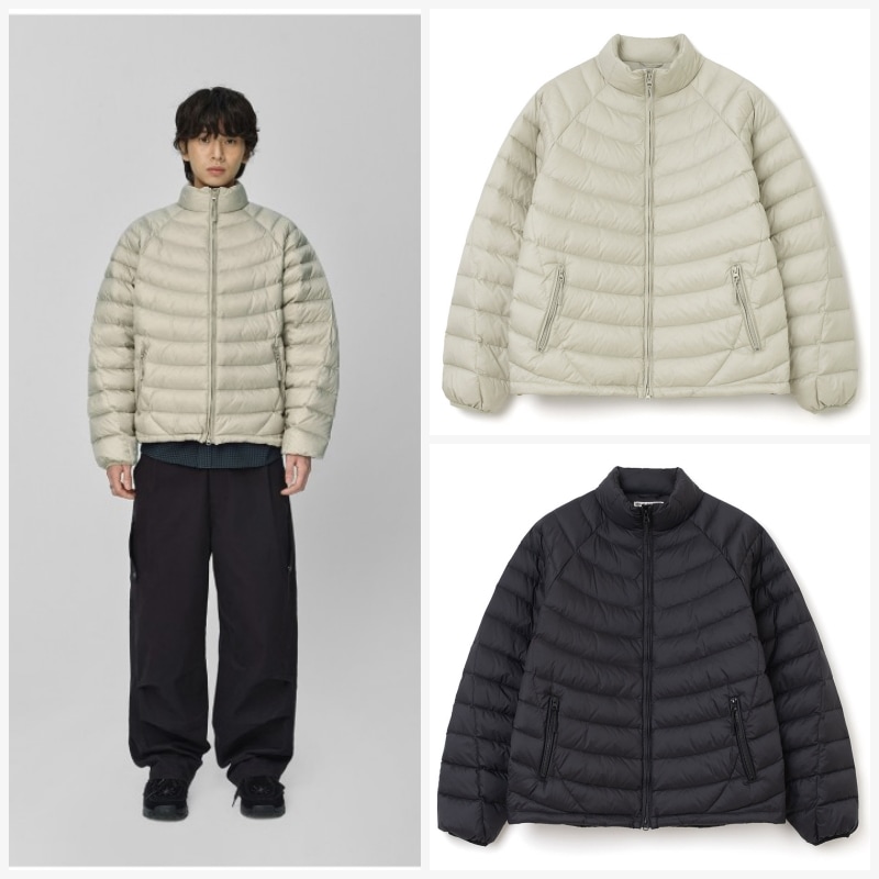 【MILLO ARCHIVE】 DESCEND LINE LIGHT PUFFER JACKET : 2COLORS