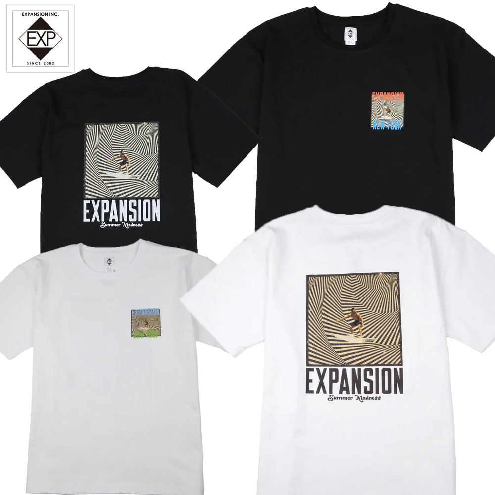 【EXPANSION NY/エクスパンション ニューヨーク】Tシャツ 半袖 コットン/MC SURF exp-ss24-03ニューヨーク ストリート スケーター メンズファッション