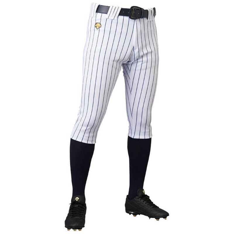 デサント　DESCENTE ショートフィットパンツ Sホワイト×ネイビー S DB7014PB 【返品交換不可】　DB7014PB_25SS