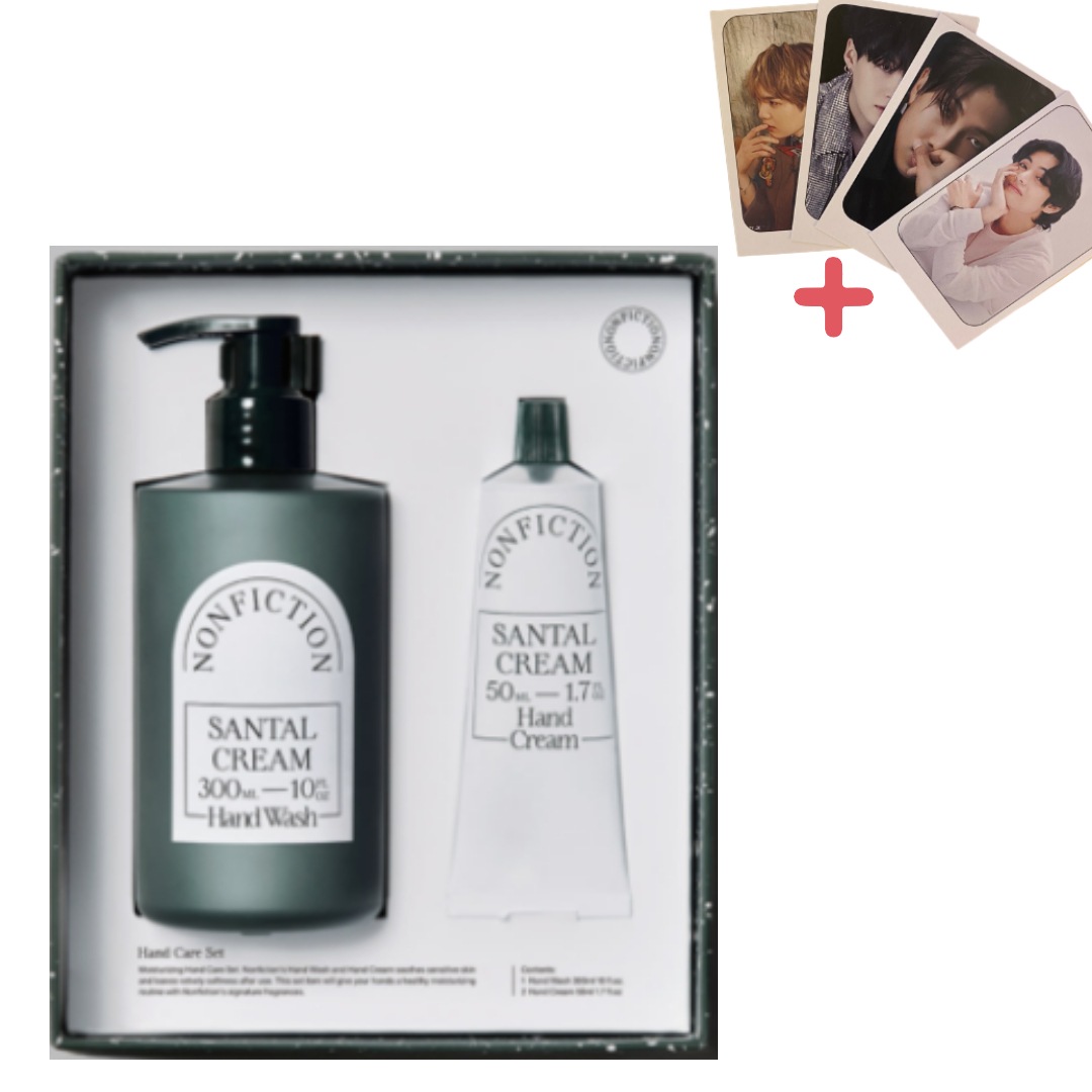1+1ハンドケアセットギフトセット300ML/50ML韓国人気 ハンドクリーム (BTSフォトカード2枚贈呈)