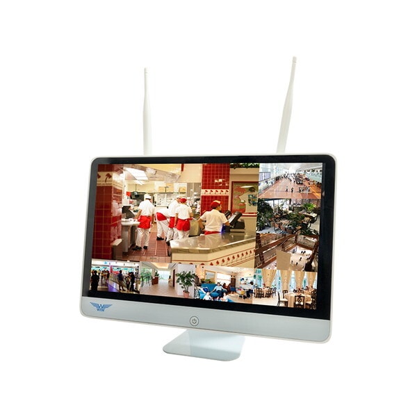 塚本無線 WTW-EG2610WHAX-15-8TB IPカメラシリーズ 10ch 大型16インチディスプレイ一体型 ネットワークビデオレコーダー (Wi-Fi NVR)