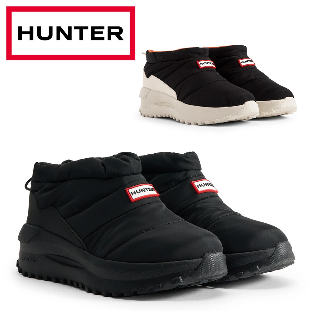 HUNTER ブーツ メンズ レディース パフド トラベル フロー トレーナー UFF7002NYL ハンター PUFFED TRAVEL FLOW TRAINER 防寒 スリッポン ショートブーツ