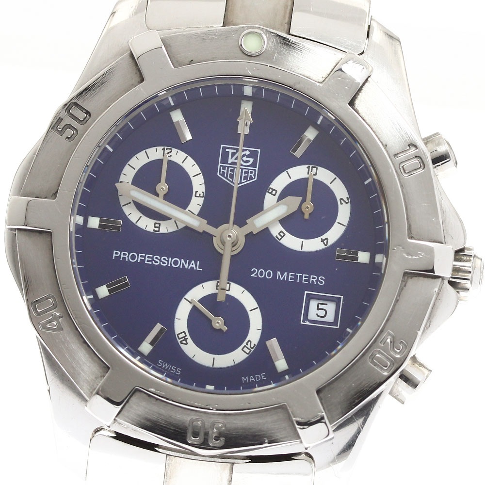 タグホイヤー TAG HEUER CN111G エクスクルーシブ2000 クロノグラフ デイト クォーツ メンズ _903831【中古】 59,070円