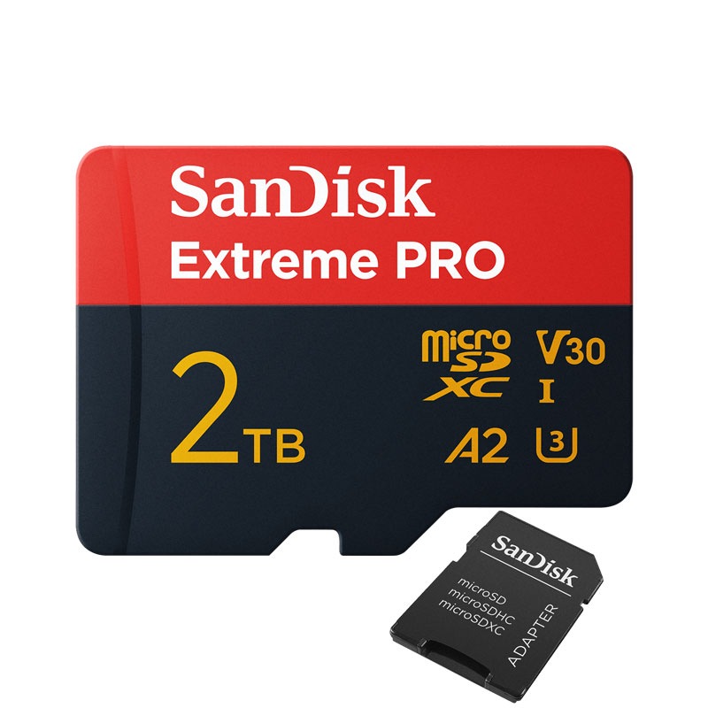 microSDXC カード 2TB V30 A2 R:250MB/s W:150MB/s UHS-I U3 SDSQXCD-2T00-GN6MA 海外パッケージ