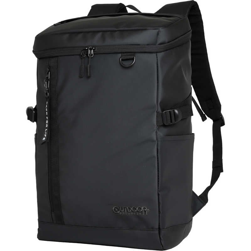 OUTDOOR　ボックスリュック スクールリュック 通学 通勤 大容量 35L 15.6インチ PC対応 撥水 ブラック/ブラック　OD-11193-BKBK