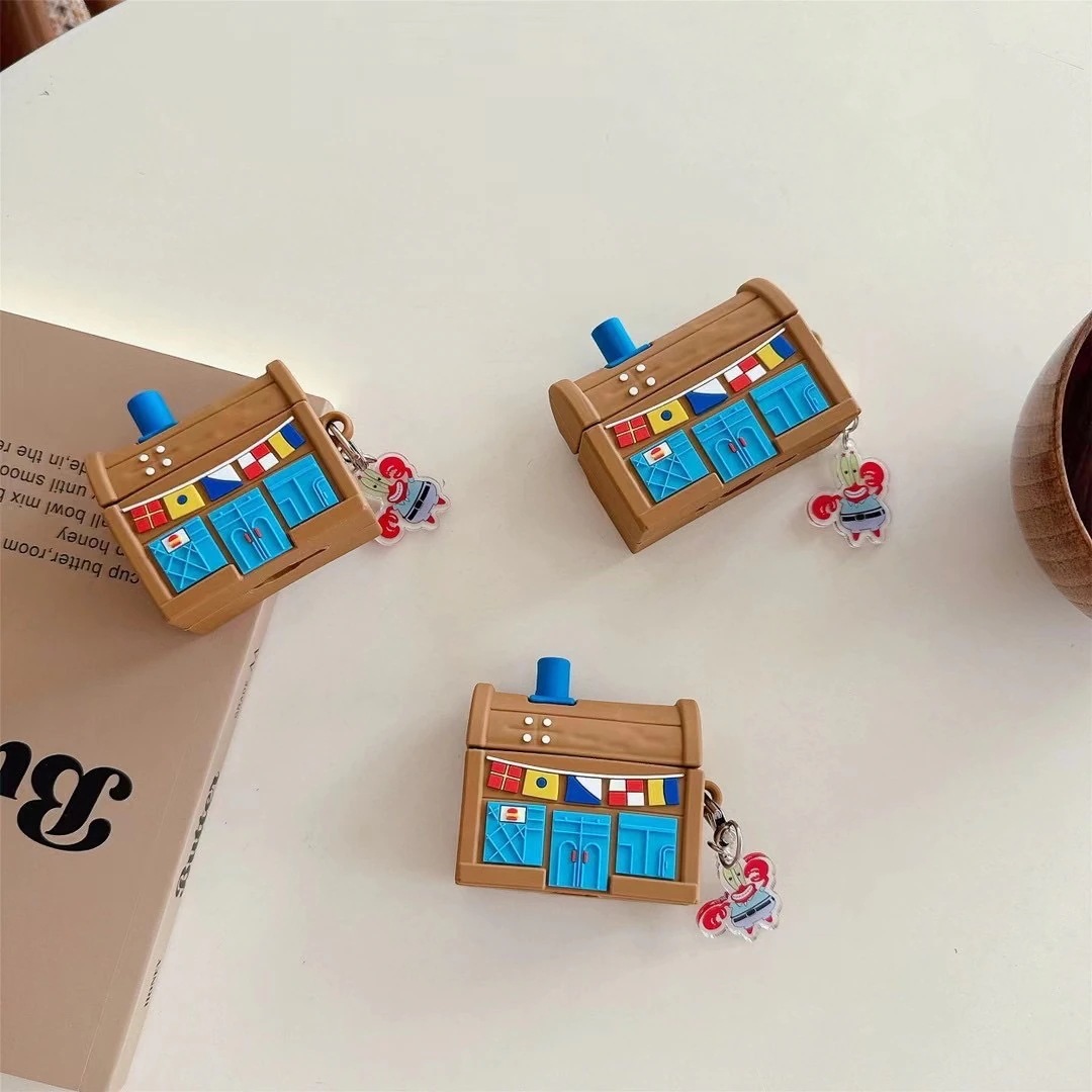 【20点セット】【送料無料】蟹堡王レストランはairpods 4アップルBluetooth無線123世代pro 2イヤホンセットかわいいシリコン