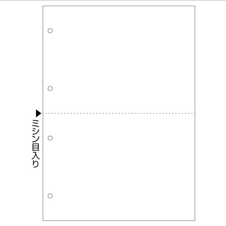 FSC（R）認証 マルチプリンタ帳票 複写タイプ A4 ノーカーボン 白紙 2面 4穴 1200枚大入 FSCF2003Z