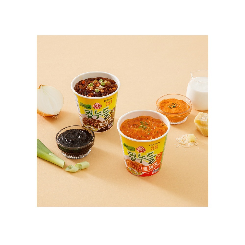 [OTTOGI] 低カロリーの当面で作ったカップヌードル！ カップヌードル11種15個 ロゼ ジャージャック スパイシーな味 うどん味 スパイシーなチキン米麺