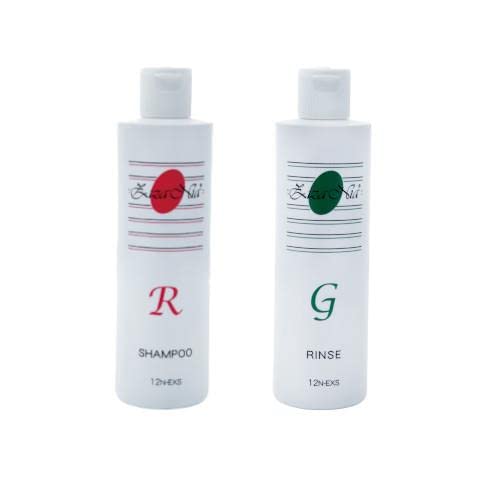 【全国送料無料】 ジザニアシャンプーR＋ジザニアリンスG（スーパートリートメント）セット ノンシリコン完全無添加シャンプーセット