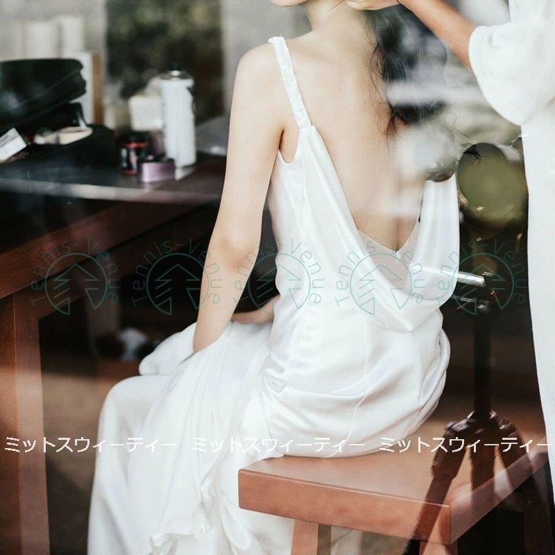 ウェディングドレス ロングドレス 花嫁 ウエディングドレス 海外挙式 フォトウェディング バックレス