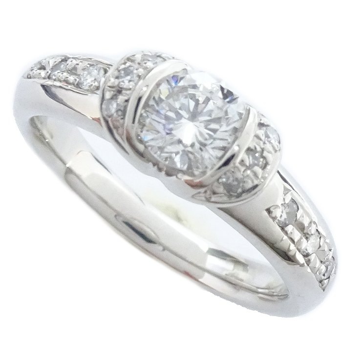 リング 指輪 ダイヤモンド0.45/0.11ct 10.5号 Pt900プラチナ / 64811【中古】