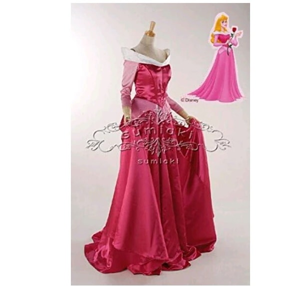 コスプレ衣装 　オーロラ　　姫様　ドレス 　眠れる森の美女 Sleeping Beauty 　ハロウィン　ディズニー　仮装　コスチューム