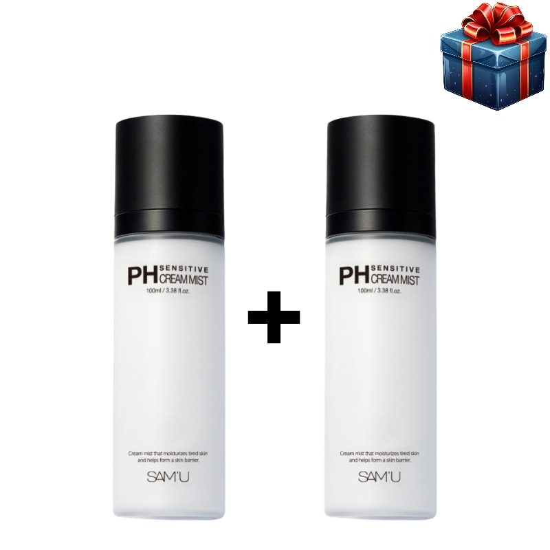 [1+1大容量]PH センシティブ クリーム ミスト 100ml+100ml 韓国コスメ 水分保湿 鎮静 弾力 栄養 トーンアップ 光彩 スプレーするクリームセラミド 霧噴射 肌コア強化 敏感肌 ニキ