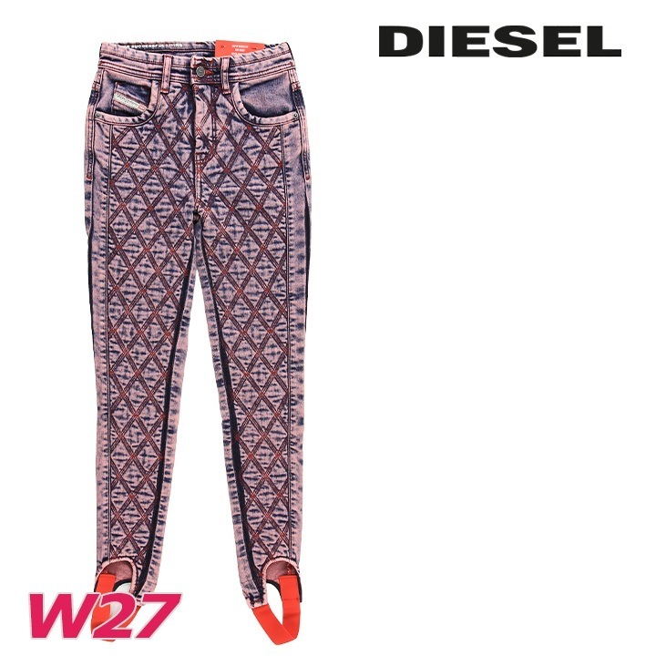 ジーンズ デニム パンツ トレンカ レディース D-DUCT-FS ヴィンテージ加工 キルティング切替 die-l-p-f8-664