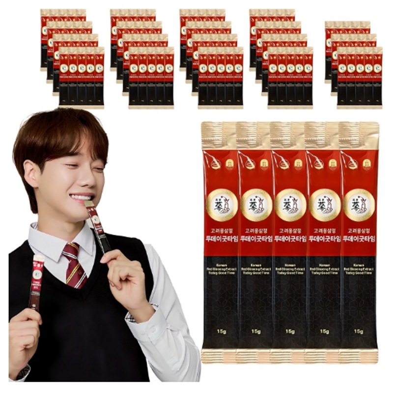 豊年宝鑑 高麗ホンサムジョン トゥデイグッドタイム15g100個/ 高麗紅参/ 免疫力強化/ 疲労回復/ 抗酸化効果/ エネルギー増進/ 新陳代謝促進/ 体力増進/ ストレス緩和/ 血液循環改善 5,474円