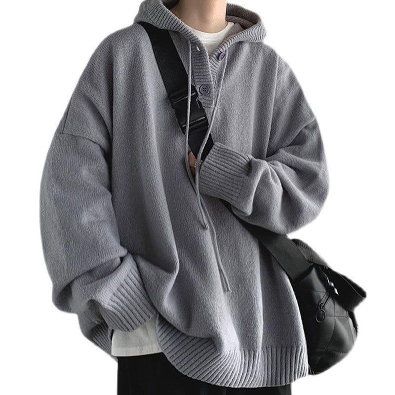 [FJLTDCP] パーカー メンズ プルオーバー 無地 フード付き 秋服 おしゃれ 大きいサイズ フード付きレイヤードカットソートップス フード付きゆったり カジュアル プルオーバー メンズ セータ