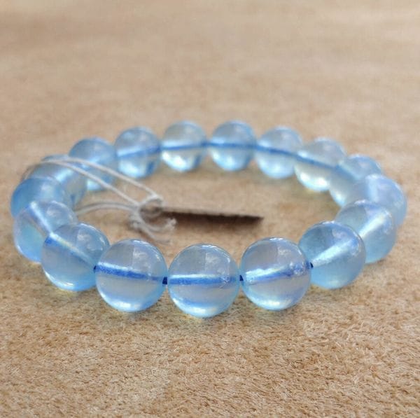 ブレスレット レディースアクセサリー アクセサリー ファッション アクアマリン 12mm 船乗り 青
