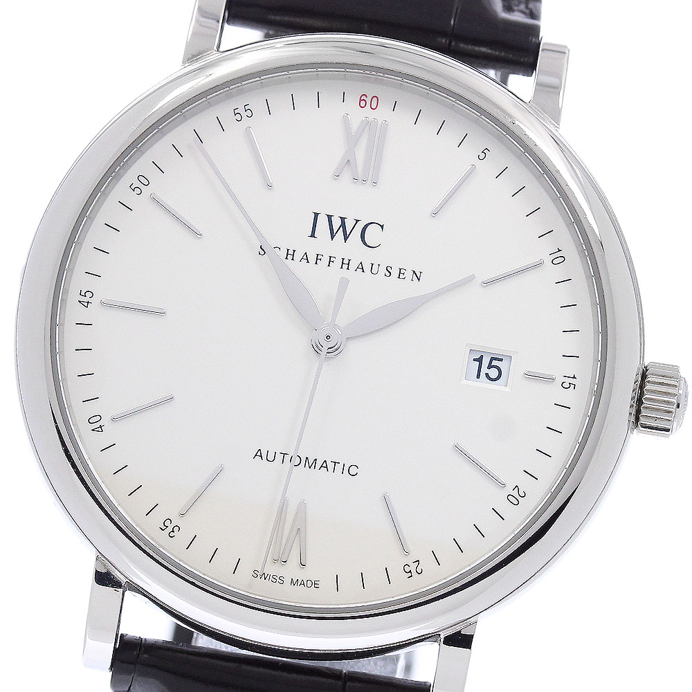 IWC IWC SCHAFFHAUSEN IW356501 ポートフィノ デイト 自動巻き メンズ 良品 保証書付き_960834【中古】