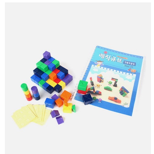 ブレインフォレストマグネット図形キューブフルセット幼稚園児童家学院教習教区団体創造力