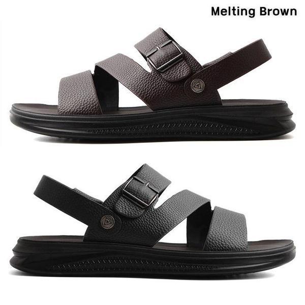 メンズ夏靴レザーサンダルバカンスサンダルAX22