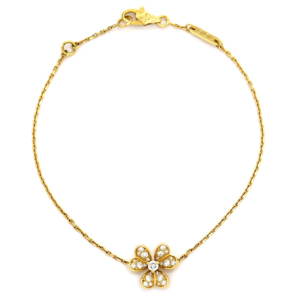 ヴァンクリーフアーペル Van Cleef & Arpels ブレスレット フリヴォル ブレスレット ダイヤ ミニ K18YG ダイヤモンド ピンクゴールド イエローゴールド 750 18K VCAR 247,200円