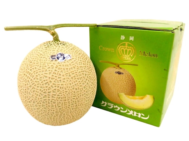 静岡産 =クラウンメロン= 大玉 約1.8kg 等級 白 専用化粧箱入り