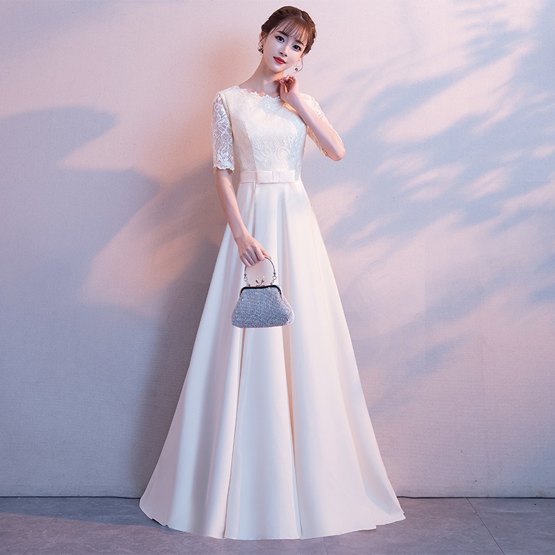 【1つ買うと10つ無料】2025ディナーエレガントなロングホストの学生卒業アート試験ドレスバンケットドレス女性