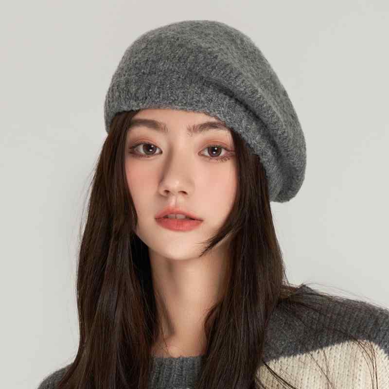 秋服 レディース ファッション オシャレ アイテム カワイイ シンプル 大人カワイイ シンプル モヘア ニット ベレー帽 カジュアル ペインター ハット 6,029円