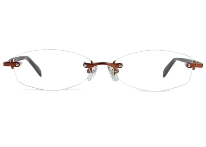 ch-046 5517 日本製 ガリレオ モデル 縁なし ツーポイント チタン 伊達 度付き 老眼鏡 遠近両用 めがね メガネ 眼鏡