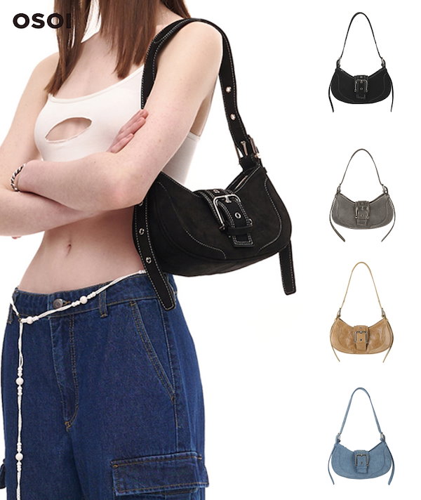 Qoo10 OSOI HOBO BROCLE ミニ ショルダー Qoo10 OSOI HOBO BROCLE ミニ ショルダー