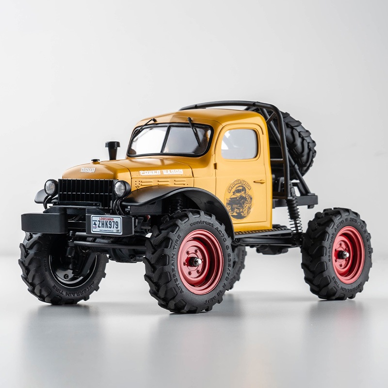FMS RCクローラー1/24スケール ラジコン パワーワゴンV2 RTR4WD2.4GHz ブラッシュド オフロード RCカー 車両ホビー LEDラ