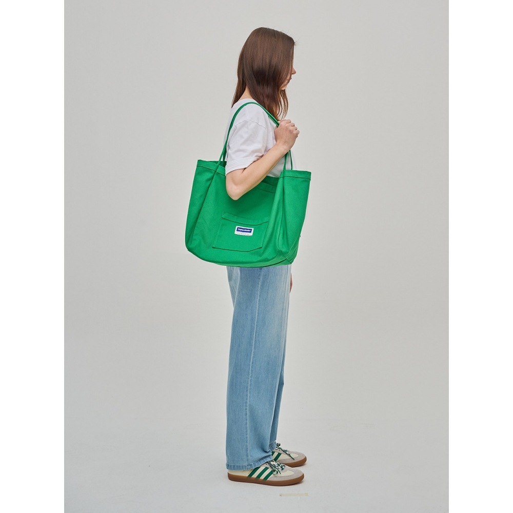 テーラースタジオキャンバスショッパーバッグ (グリーン)