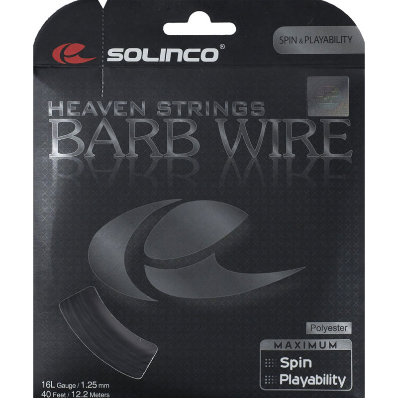 【ロット販売：入り数3】 KIMONY(キモニー) SOLINCO バーブ・ワイヤー テニス 硬式ガット (ksc779)