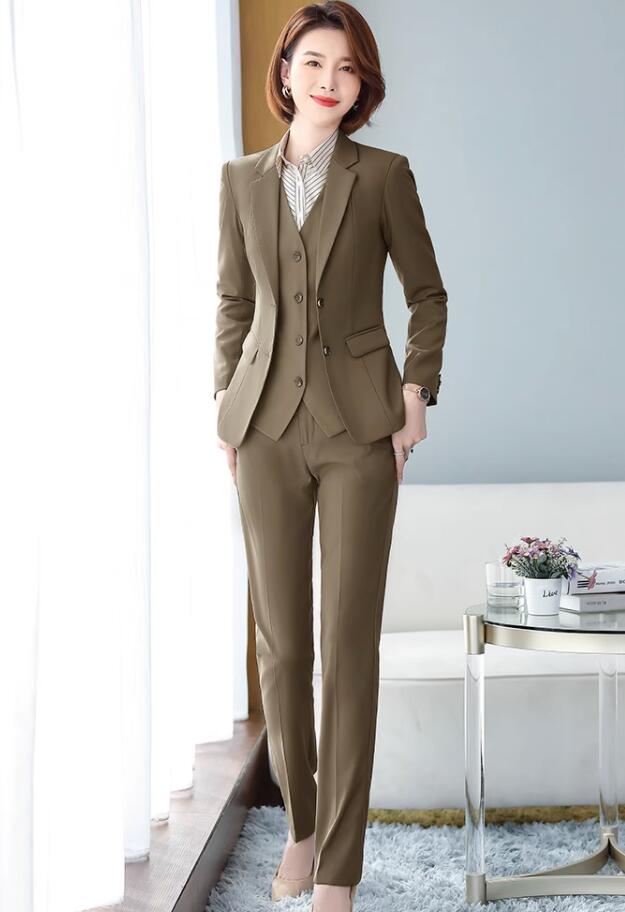 新品早く買いに来て セレモニースーツ フォマール レディース 女性用 高級感 上品おしゃれ ４点セット パンツスーツ スカートスーツ ジャケット＋シャツ＋ベスト＋パンツ/スカート 婚葬祭 通勤 ビジ