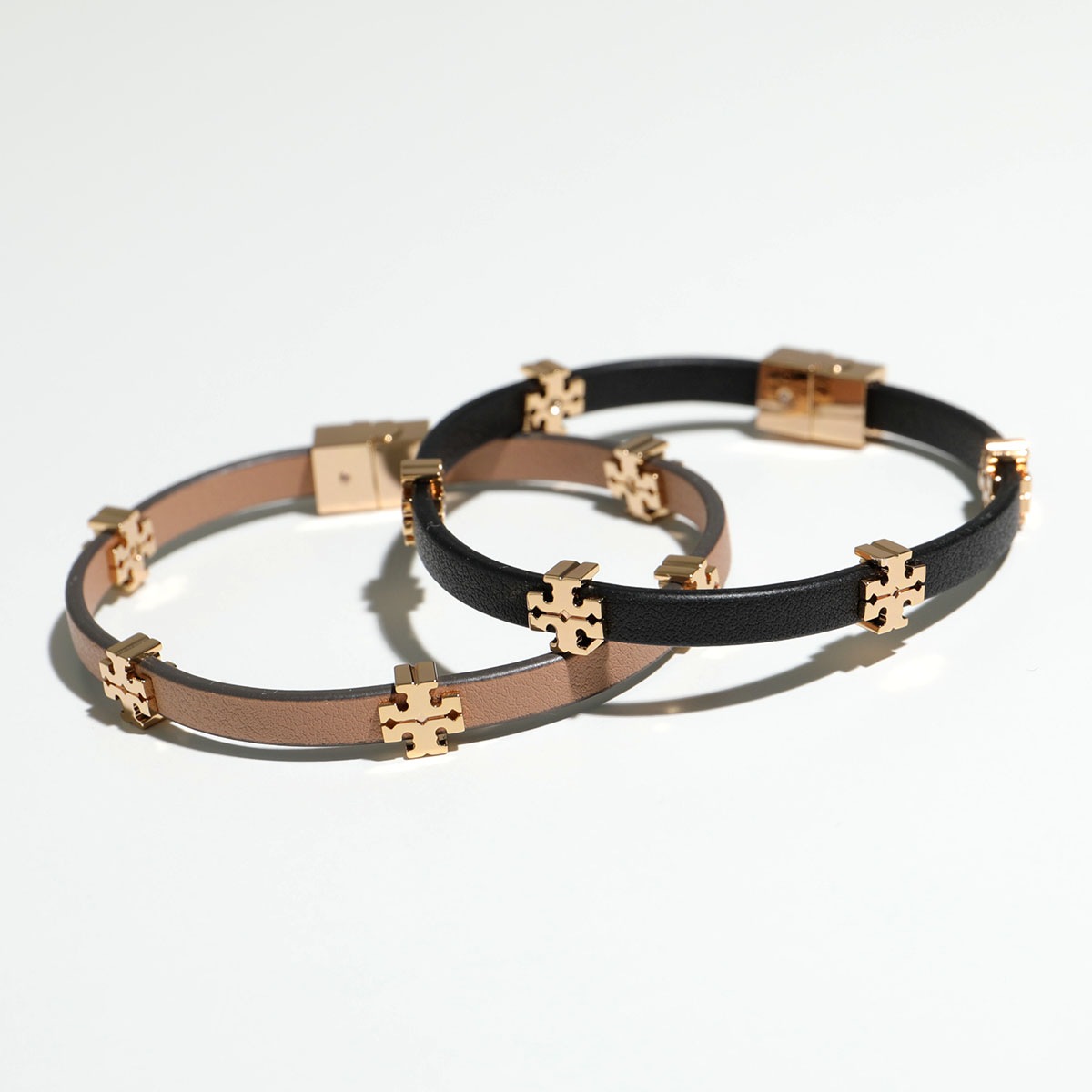 TORY BURCH トリーバーチ ブレスレット ELEANOR BIO エレノア バイオ 160150 レディース レザー ダブルT アクセサリー カラー2色