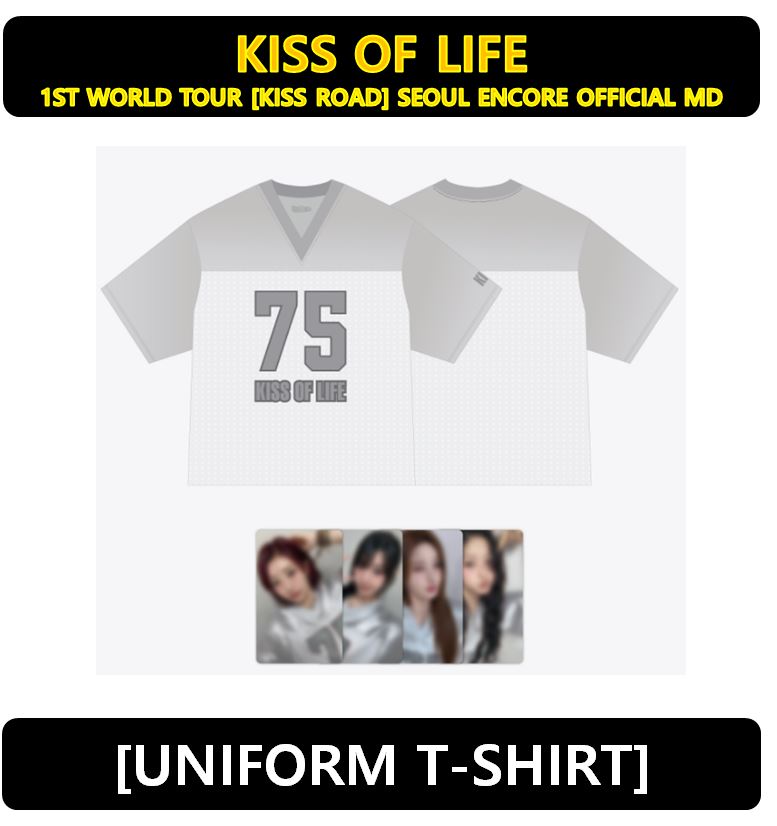 【KISS OF LIFE】 - [UNIFORM T-SHIRT) 1ST WORLD TOUR [KISS ROAD] SEOUL ENCORE OFFICIAL MD