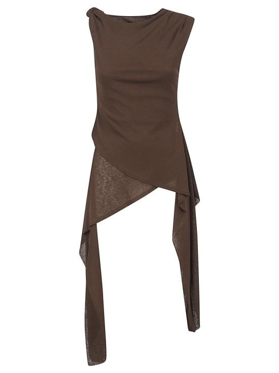 GANNI Women Tops A1040289 ZWX Brown