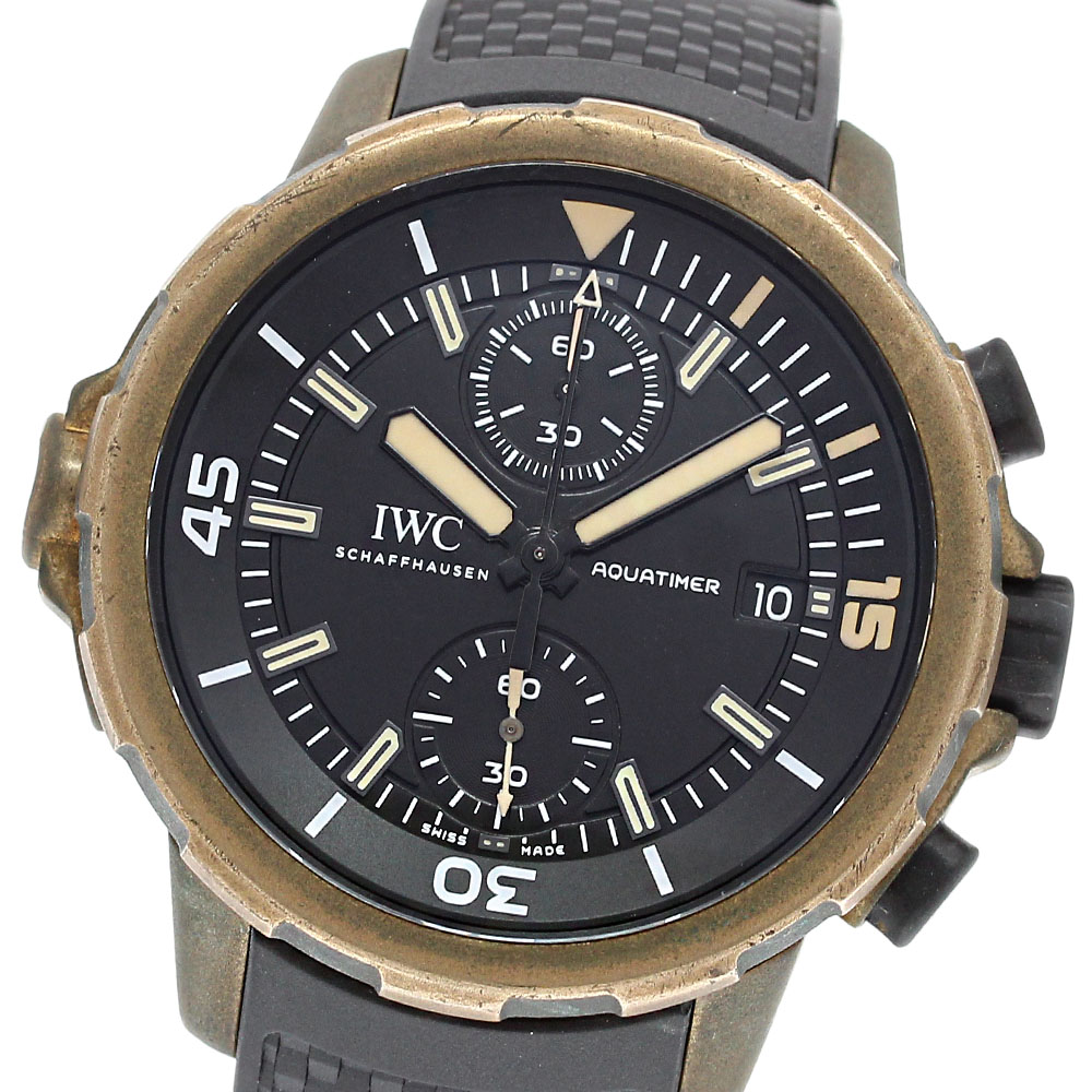 IWC SCHAFFHAUSEN IW379503 アクアタイマー エクスペディション・チャールズ・ダーウィン クロノグラフ 自動巻き メンズ 保証書付き_826620【中古】その他 ブランド腕時計