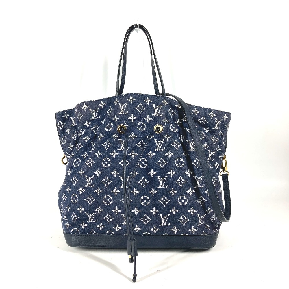 ショルダーバッグ M40869 ノエフルMM モノグラムデニム カバン 斜め掛け 巾着 2WAYバッグ ハンドバッグ モノグラムデニム ブルー