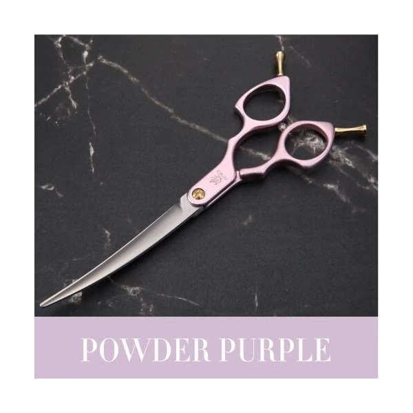 フェニスプロフェッショナルカラフルな6.5インチ湾曲グルーミングはさみペットシザー犬用猫 6.5 powder purple 14,613円