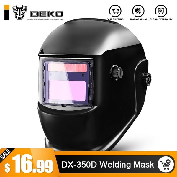 DEKO DKMZ350 MIG MMA TIG溶接ヘルメットゴーグル用自動暗黒溶接マスクライトフィルター溶接機のはんだ付け作業