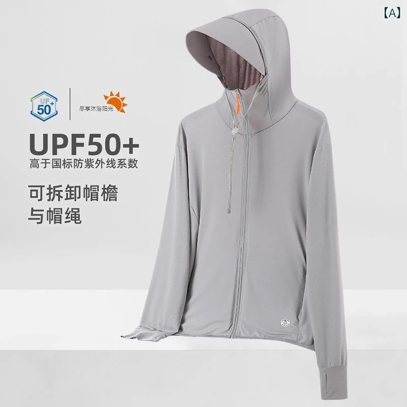 男女 屋外 日焼け 止め 服 夏の 薄い 氷 糸 コート upf 50 + 紫外線 防止 皮膚 服 通気 釣り 服