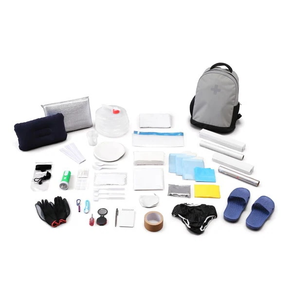 防災リュック 防災グッズ 防災リュックセット33点 BRS-33 グレー メーカー直送