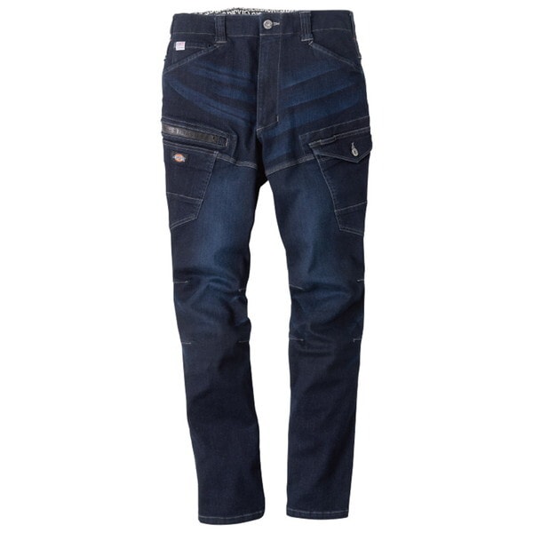 D2905 INDIGO S インディゴ ストレッチシルキーデニムカーゴ