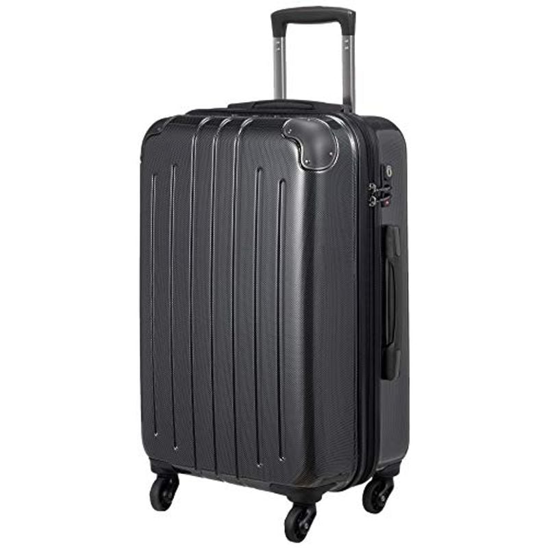 憧れ スーツケース カーボンブラック 3.3kg 46L ハードキャリー 旅行用品