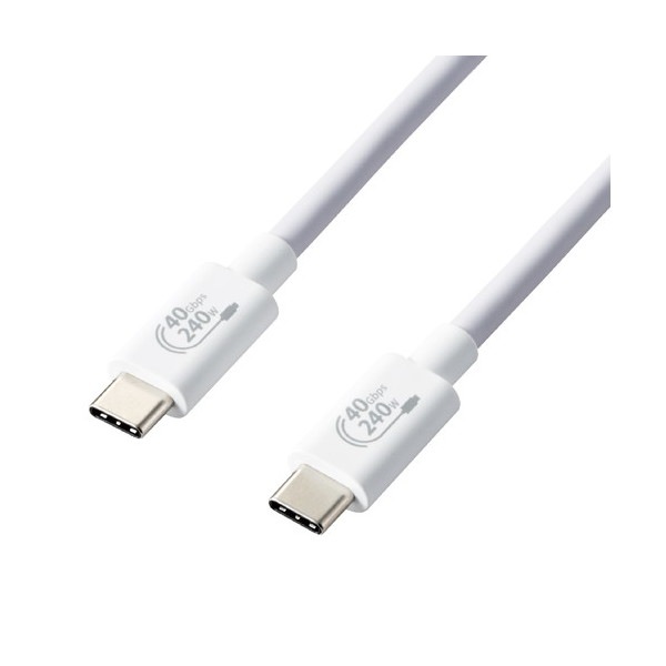 USB4-CCPE10NWH USB Type-cケーブル 4.0 PD EPR対応 240W (USB-C to USB-C) 1m ホワイト メーカー直送 8,373円