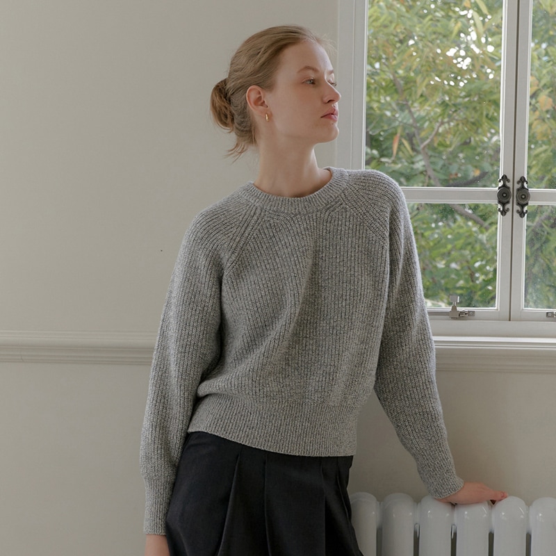 ミックスウールニット [2カラー] 9,257円